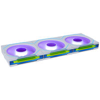 Lian Li UNI FAN SL-INF Wireless L&uuml;fter, ARGB, PWM - 3er-Pack, mit Controller, Reverse-Blade, 120mm, wei&szlig;