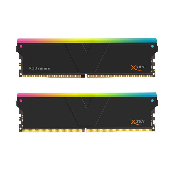 V-Color (1+1) Manta XSky RGB DDR5-6000 RAM, CL30, EXPO - 16 GB Single-Kit, schwarz image number 1