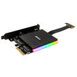 Akasa Dual M.2 PCI-E RGB LED Adapter Karte image number null