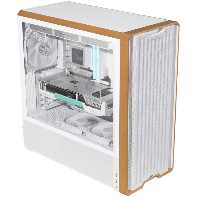 Lian Li Lancool 217 PC Case, Mid Tower, ATX, Tempered Glass - White image number 6