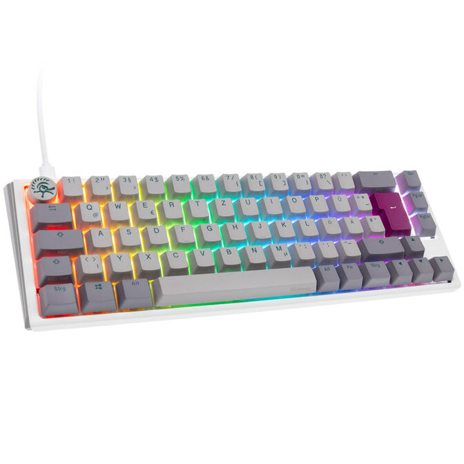 Ducky One 3 Mist Grey SF Gaming Keyboard, RGB LED - MX-Brown image number 0