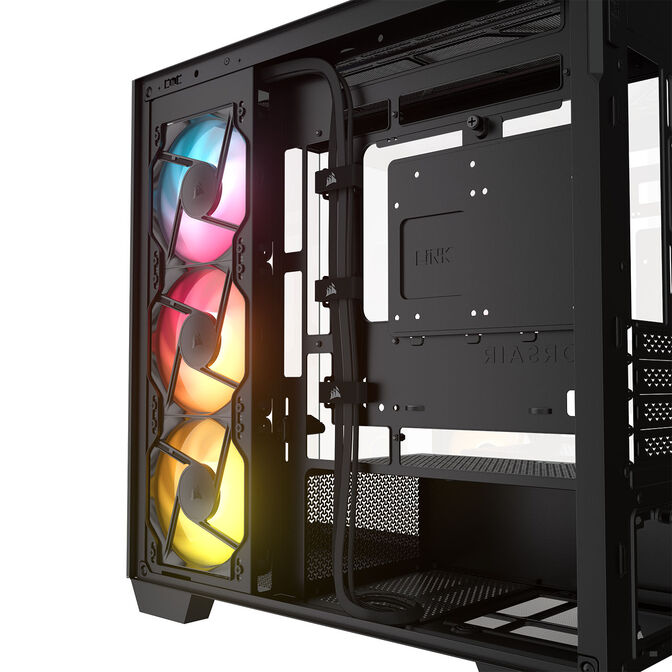 Corsair 2800X RS-R ARGB PC-Geh&auml;use, Mini-Geh&auml;use, mATX, Tempered Glass - inklusive 3x 120-mm-L&uuml;fter, schwarz image number 12
