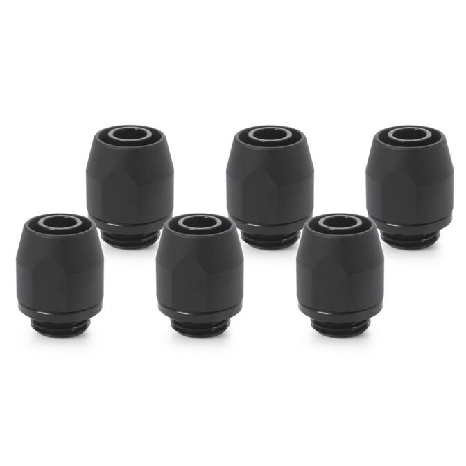 Alphacool TPV Metal 12,7/7,6mm Anschraubt&uuml;lle G1/4, 6-Pack - schwarz image number 0