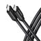 AXAGON BUCM2-CM15AB Ladekabel USB-C zu USB-C 2.0, 1,5 m, PD 240 W 5 A, ALU - Schwarz