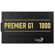 AeroCool Premier G1 80 PLUS Gold Power Supply, PCIe 5.1, ATX 3.1 - 1000 Watt, black image number null