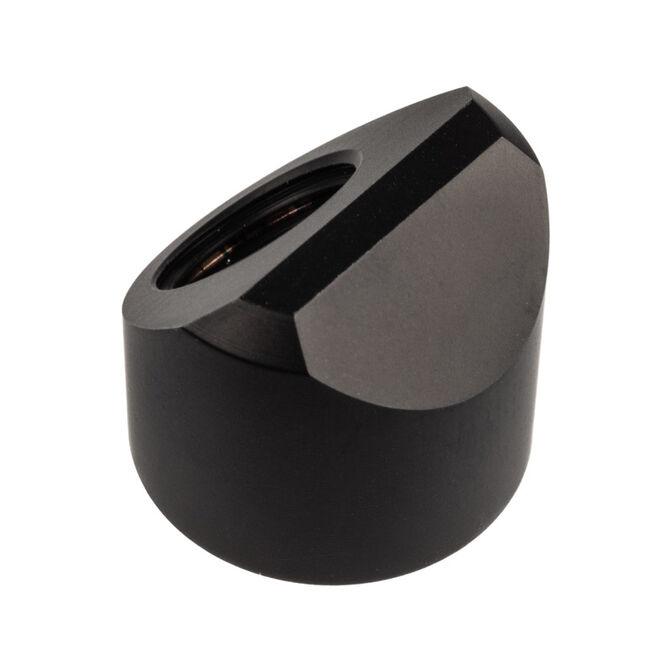 EK Water Blocks EK-Quantum Torque Adapter 45 Degree G1/4 inch Female to G1/4 inch Female - Black image number 2