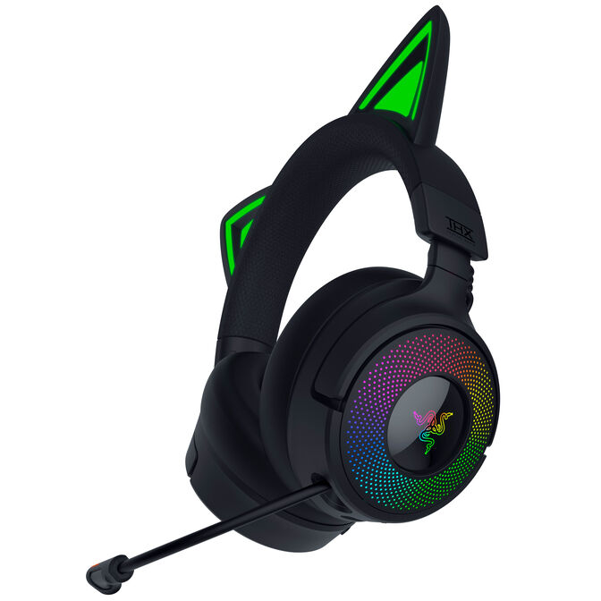 Razer Kraken Kitty V3 Pro kabelloses Gaming-Headset, Chroma RGB - schwarz image number 1