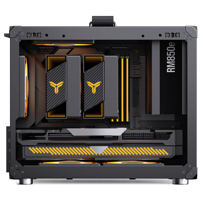 Jonsbo C6 MAX PC-Geh&auml;use, Mini-Geh&auml;use, Micro-ATX, Tempered Glass - schwarz image number 8
