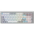 Ducky Cushion 98 Gaming-Tastatur, 96%, US-Layout, Shush Red Switches - Silver image number null