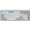 Ducky Cushion 98 Gaming-Tastatur, 96%, US-Layout, Shush Red Switches - Silver