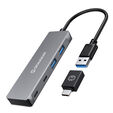 Graugear USB Hub, 4 Ports, 2x USB-A, 2x USB-C, inkl. USB-C Adapter image number null