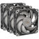 PHANTEKS T30 PWM 120mm L&uuml;fter, 3er Pack - schwarz