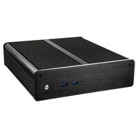 Akasa Euler M Fanless Mini-ITX Geh&auml;use, 80W Netzteil, OEM - schwarz