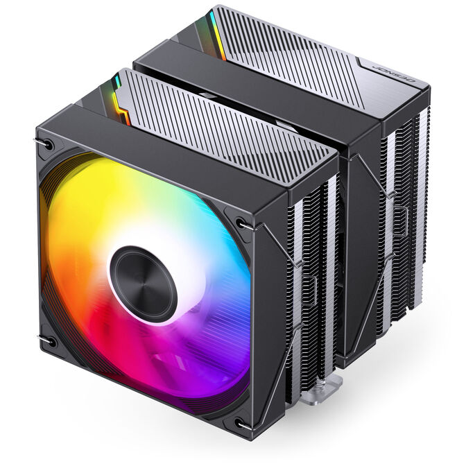 Jonsbo CA80 CPU-K&uuml;hler, Dual-Tower, 2 x 120mm, PWM, RGB - schwarz image number 3