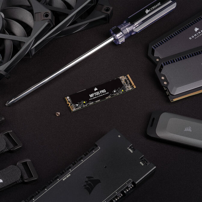 Corsair MP700 Pro NVMe SSD, PCIe 5.0 M.2 Typ 2280 - 1 TB image number 7