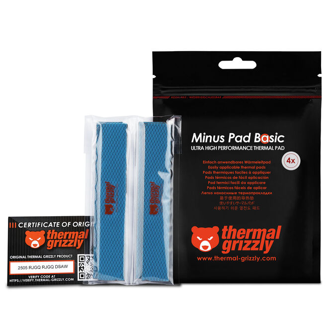 Thermal Grizzly Minus Pad Basic - 120 x 20 x 1.0 mm, 4 pieces image number 7