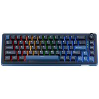 Ducky OK-M 65 Gaming-Tastatur, 65%, Hot-Swap-f&auml;hig, RGB, ANSI - KTT Wine Red Switches