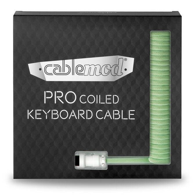 CableMod PRO Coiled Keyboard Cable USB-C zu USB Typ A, Lime Sorbet - 150cm image number 4