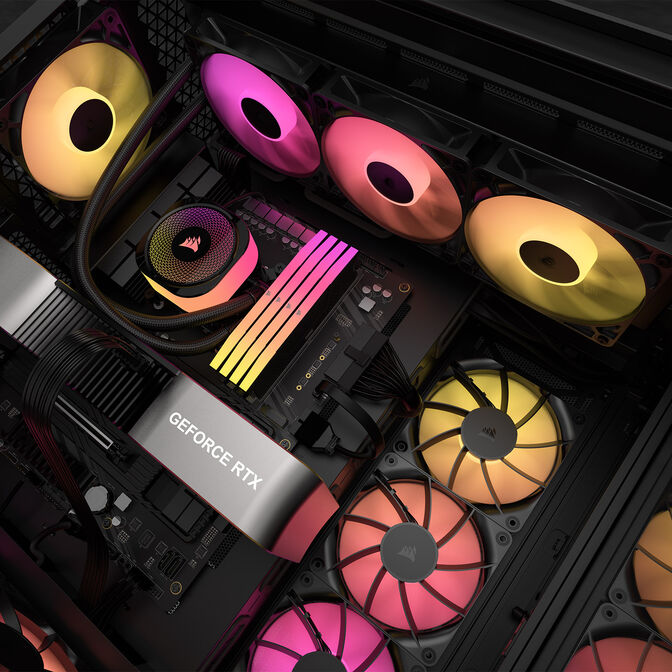 Corsair RS ARGB PWM Fan - Triple-Pack, 120mm, black image number 10
