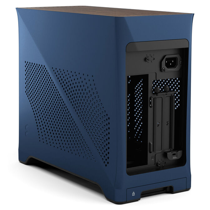 Fractal Design Era 2 Mini-ITX Geh&auml;use, Walnussholz-Panel &ndash; Blau image number 10