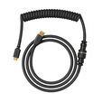 Glorious GMMK Coiled Cable Phantom Black, Spiral Keyboard Cable, USB-C/USB-A - Black image number null