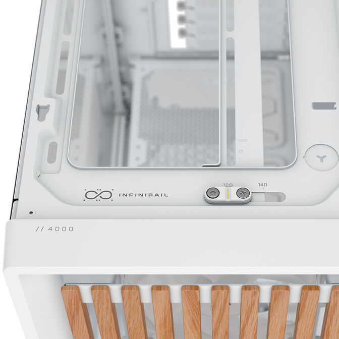 Corsair FRAME 4000D RS Wood PC Case, Mid Tower, E-ATX - Wood, white image number 8