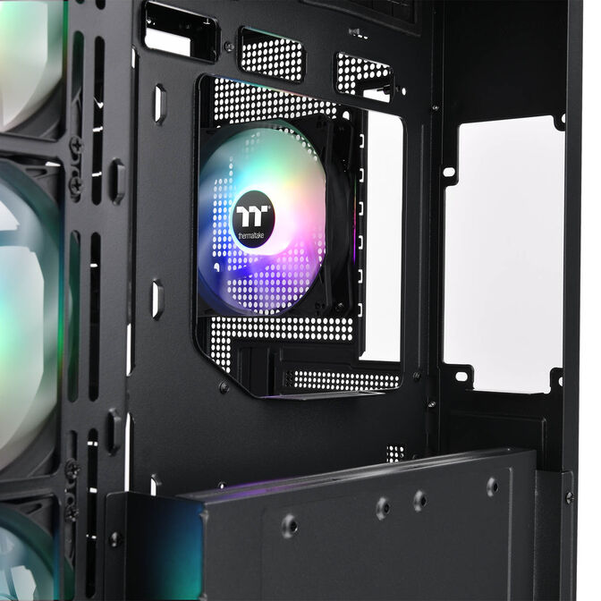 Thermaltake View 380 TG ARGB PC Case, Mid Tower, ATX, ARGB, Tempered Glass - Black image number 20