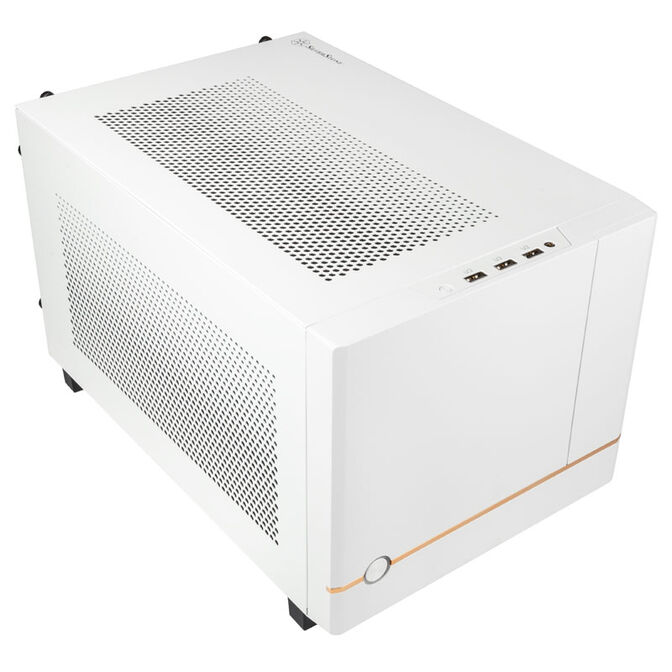 SilverStone SST-SG14W Sugo 14 Mini-ITX Geh&auml;use - wei&szlig; image number 1