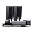 Jonsbo CA90 CPU-K&uuml;hler, Dual-Tower, 1 x 130mm / 1 x 120mm, PWM, ARGB - schwarz image number null