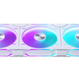 Phanteks D30 PWM Reverse Airflow, D-RGB Fan, 3-pack - 140mm, white image number null