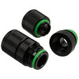 Bitspower Touchaqua Water Outlet G1/4 Inch Female Thread - 2-Pack, Black image number null