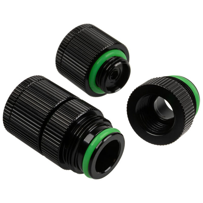 Bitspower Touchaqua Water Outlet G1/4 Inch Female Thread - 2-Pack, Black image number 1
