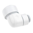 Icicle Fitting 90 Degree G1/4 Inch Female Thread to 16mm OD Hardtube - Rotatable, - White image number null