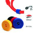 LABEL THE CABLE doppelseitige Klettband-Rolle, 4x 1m - bunt gemischt image number null