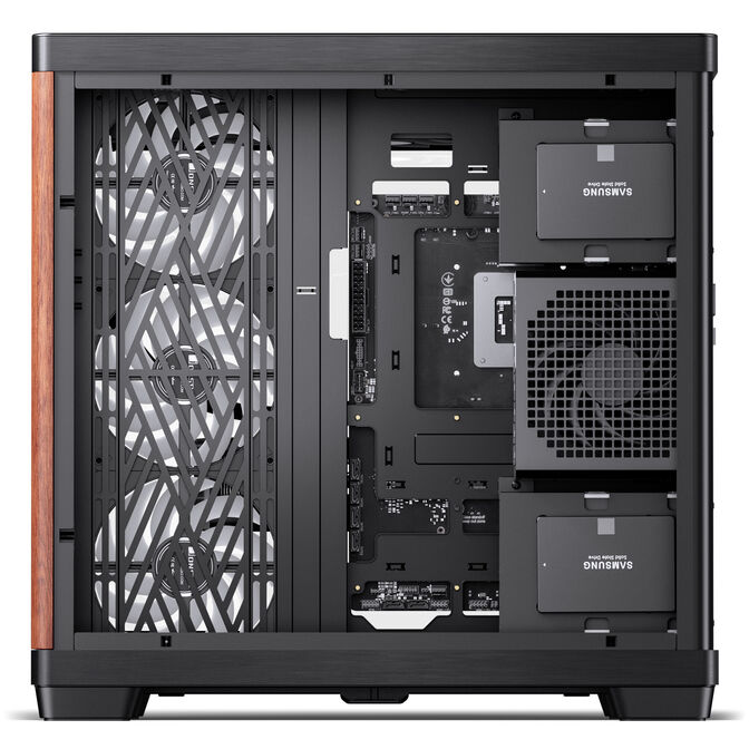JONSBO TK-4 Wood PC Case, Mid Tower, ATX, Tempered Glass - black image number 11