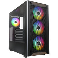 Montech XR Wood PC-Geh&auml;use, Midi-Tower, ATX, ARGB, Tempered Glass - schwarz