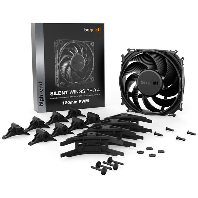 be quiet! Silent Wings 4 Pro PWM L&uuml;fter - 120mm, schwarz image number 5