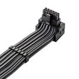 CableMod C-Series Pro Anschlusskabel - Variante B, 90&deg;, 16-Pin zu 3x 8-Pin PCIe, carbon image number null