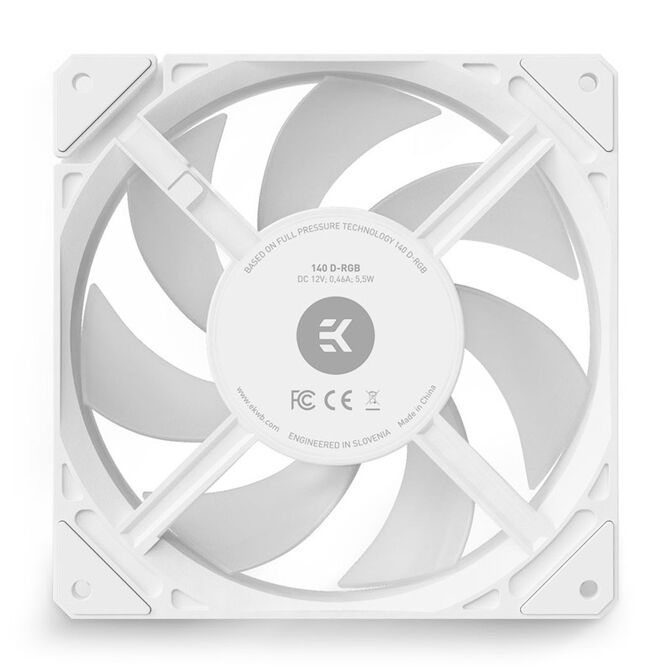 EK Water Blocks EK-Loop FPT 140er DRGB PWM L&uuml;fter, 600-2200U/min - wei&szlig; image number 6