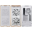 Lian Li Lancool 217 PC Case, Mid Tower, ATX, Tempered Glass - White image number null
