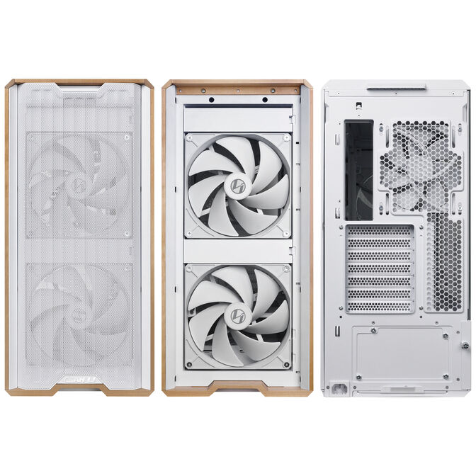 Lian Li Lancool 217 PC Case, Mid Tower, ATX, Tempered Glass - White image number 4