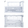 Lian Li O11 Vision-M PC Case, Micro-ATX, Tempered Glass - White image number null