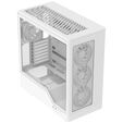 Aerocool D520A PC Case, Mid Tower, ATX, Tempered Glass, RGB - White image number null