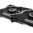 ASUS ROG Eurux GR120 ARGB PWM L&uuml;fter - Reverse Blade, 3er-Pack, schwarz image number null