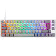 Ducky One 3 Mist Grey SF Gaming Keyboard, RGB LED - MX-Brown image number null