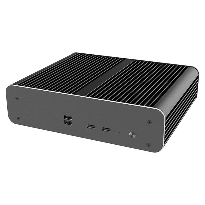 Akasa Euler TX3 PC Case, Mini-ITX Case, Intel Socket LGA1851, LGA1700, LGA120, LGA115X - black image number 1