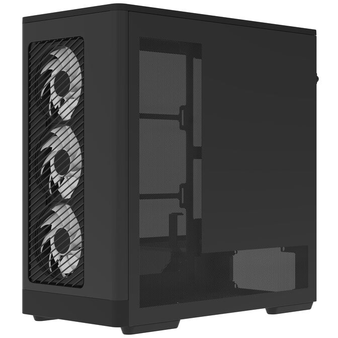 Aerocool D520A PC-Geh&auml;use, Midi-Tower, ATX, Tempered Glass, RGB - schwarz image number 3