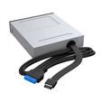 Akasa AK-ICR-36 USB 3.2 Gen 2 Typ C Panel - schwarz image number null