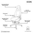 noblechairs ICON Gaming Chair - Black/Black image number null
