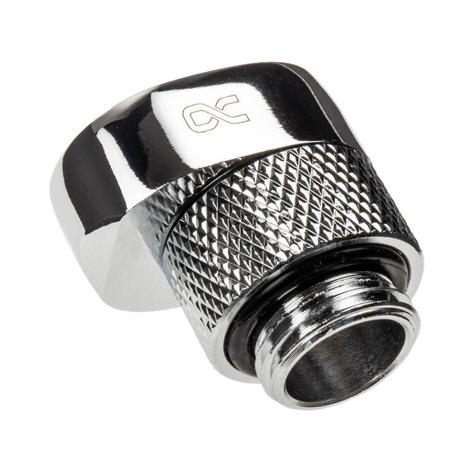 Alphacool Eiszapfen G1/4 inch extension offset MF 8 - chrome image number 1